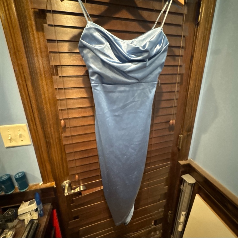 Honey & Rosie Dress Juniors M Blue Formal Dress NWT